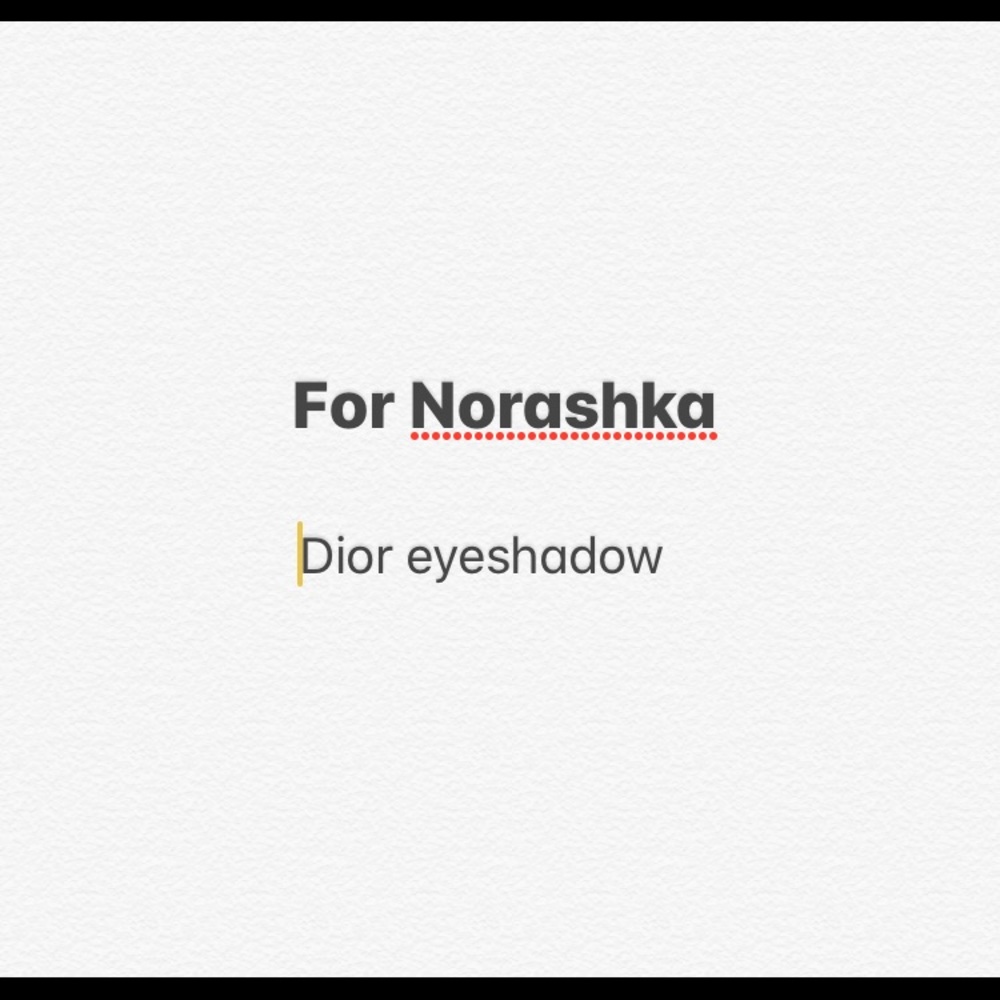 Dior eyeshadow